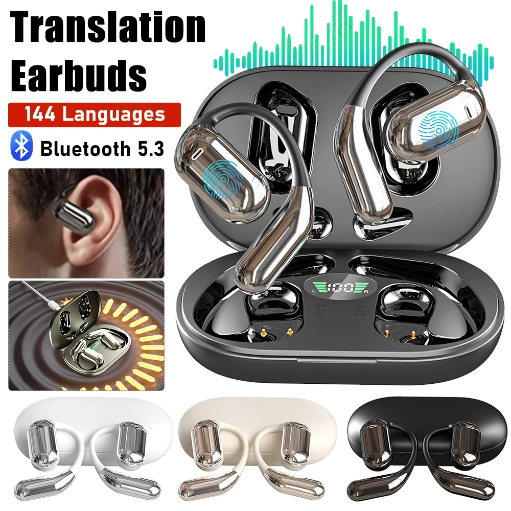 AI Translator Earbuds 144 Lang - Portable Translator Device reseña y precio