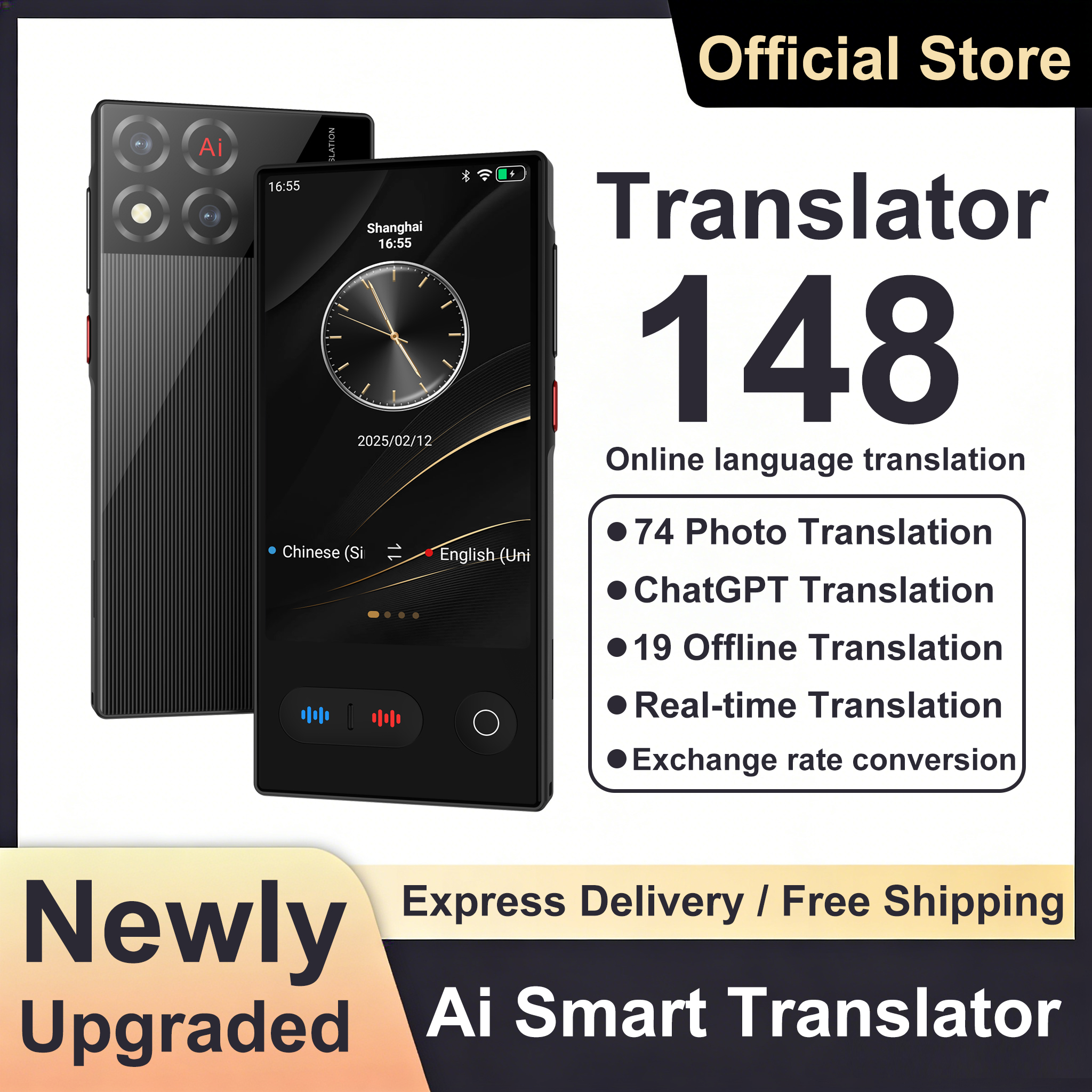 Language Translator Device 148 - Portable Translator Device reseña y precio