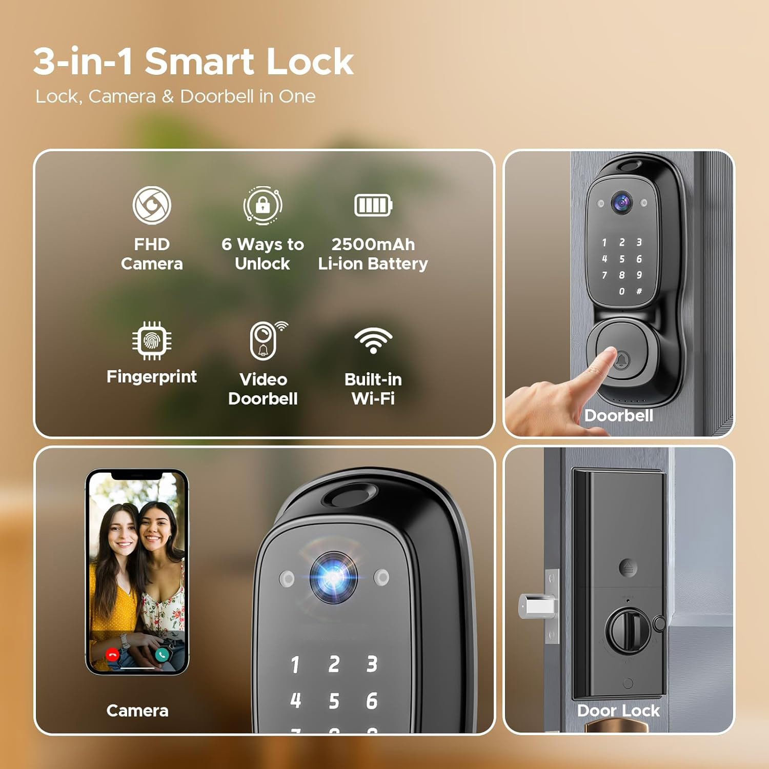 Tuya Wifi Smart Door Lock ‎Cam - Electronics & Gadgets Gaming & Toys Kinhank Super Console X2 Pro reseña y precio