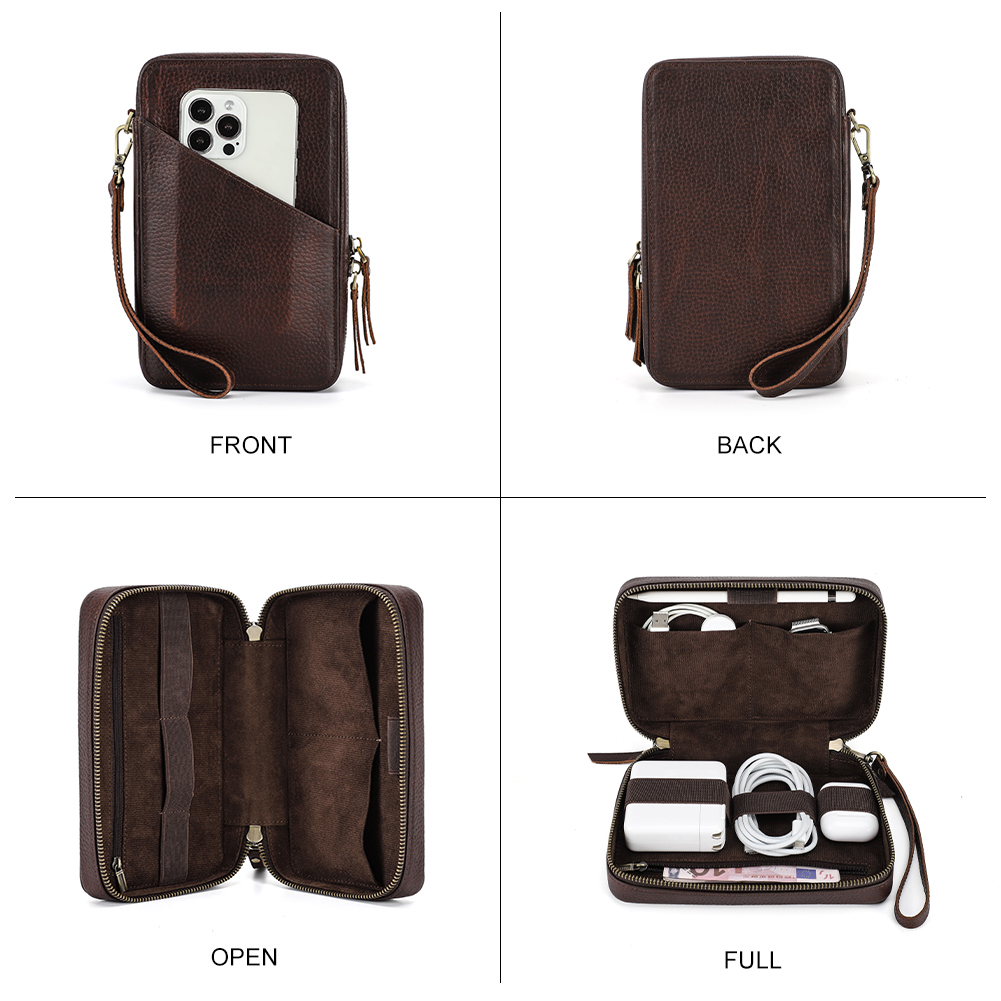 Genuine Leather Portable USB D - Electronics And Gadgets With I reseña y precio