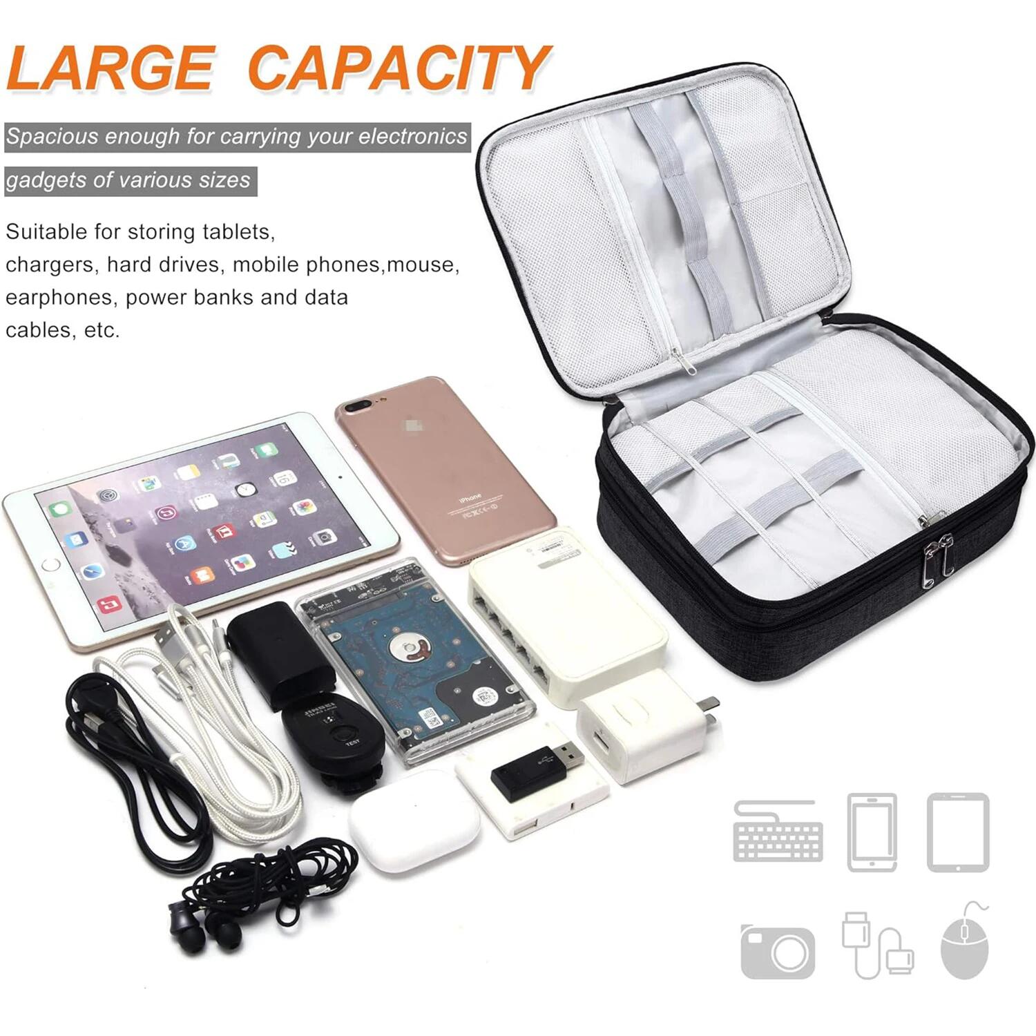 Portable Digital Storage Bag U - Electronics And Gadgets With I reseña y precio