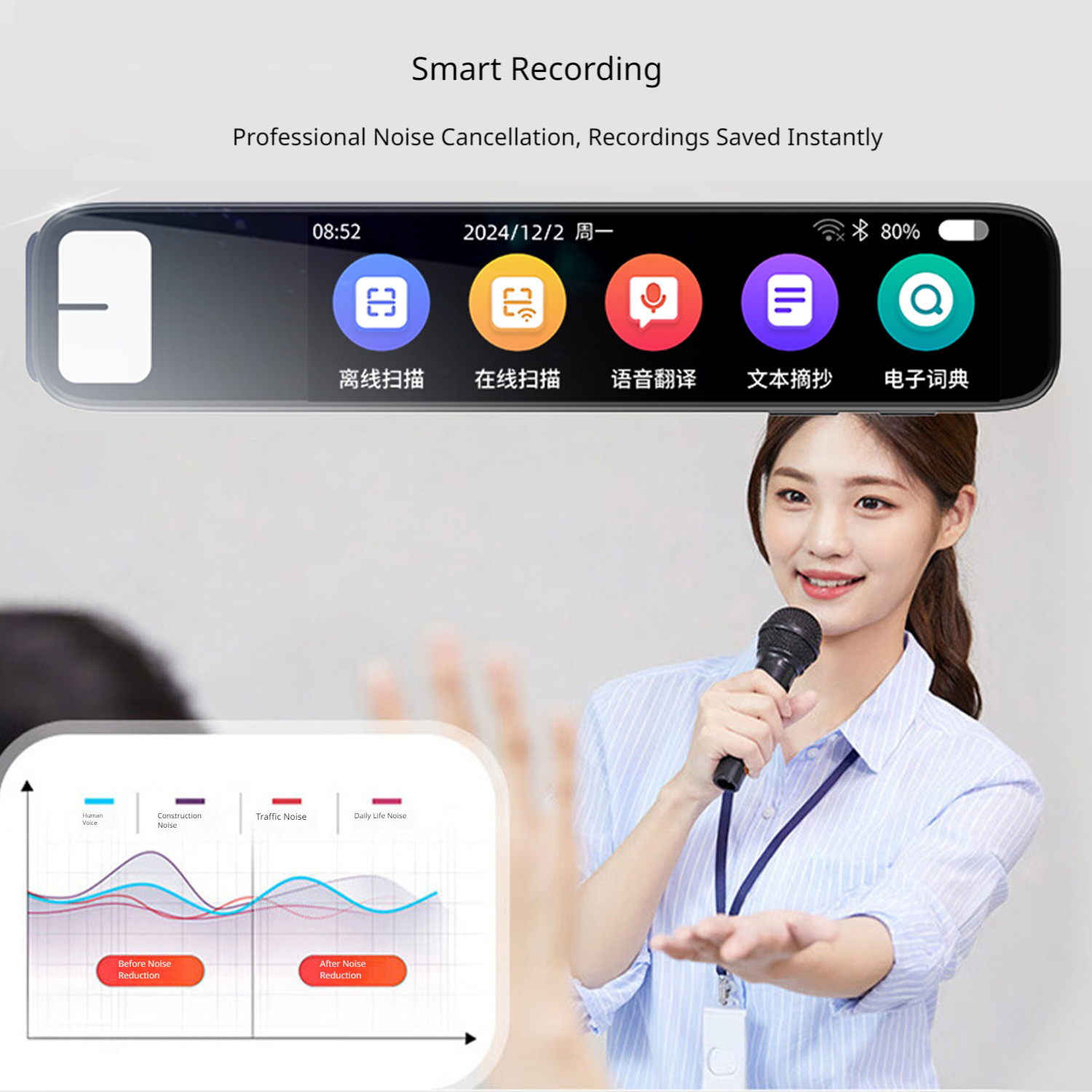 Offline Translation Pen Voice  - Portable Translator Device reseña y precio