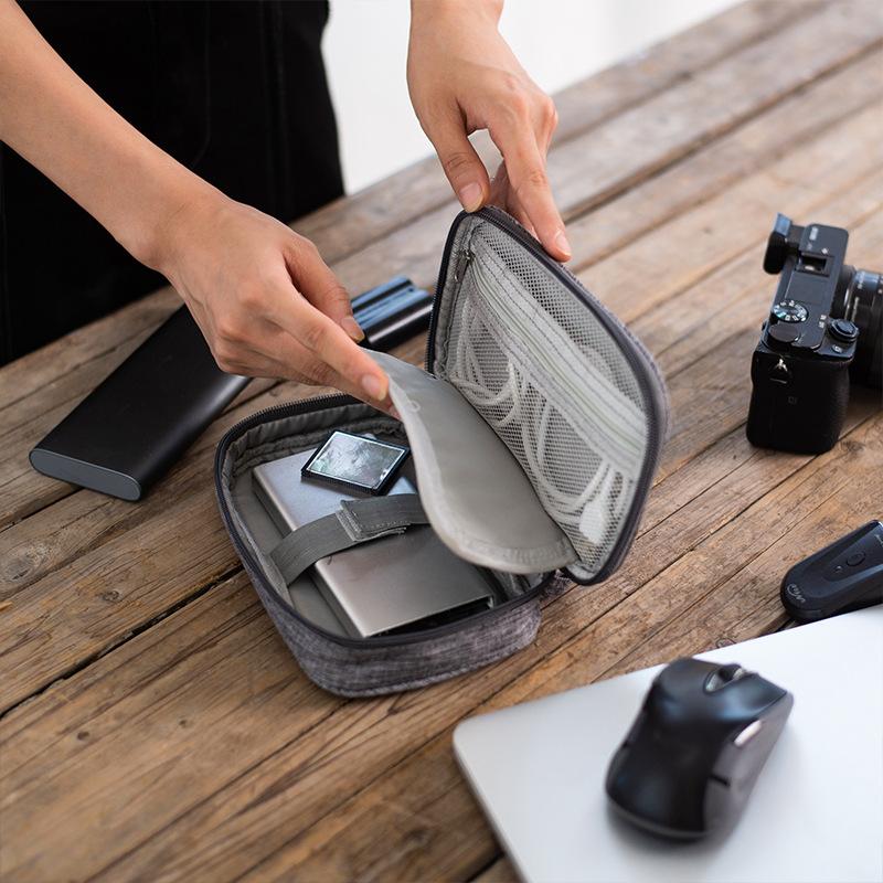 Double Layer Cable Storage Bag - Electronics And Gadgets With I reseña y precio
