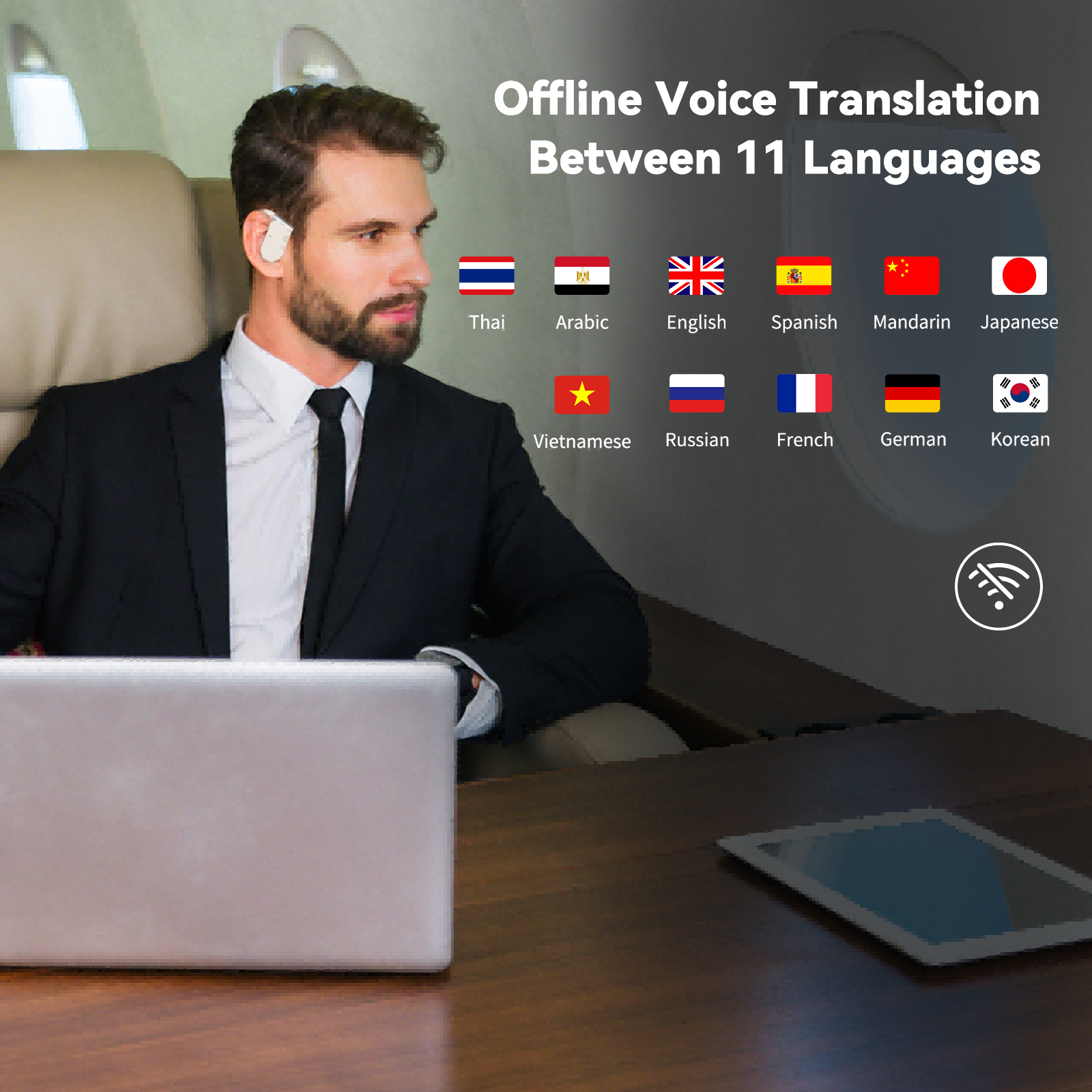 Wooask M9 Translator Earbuds,O - Portable Translator Device reseña y precio