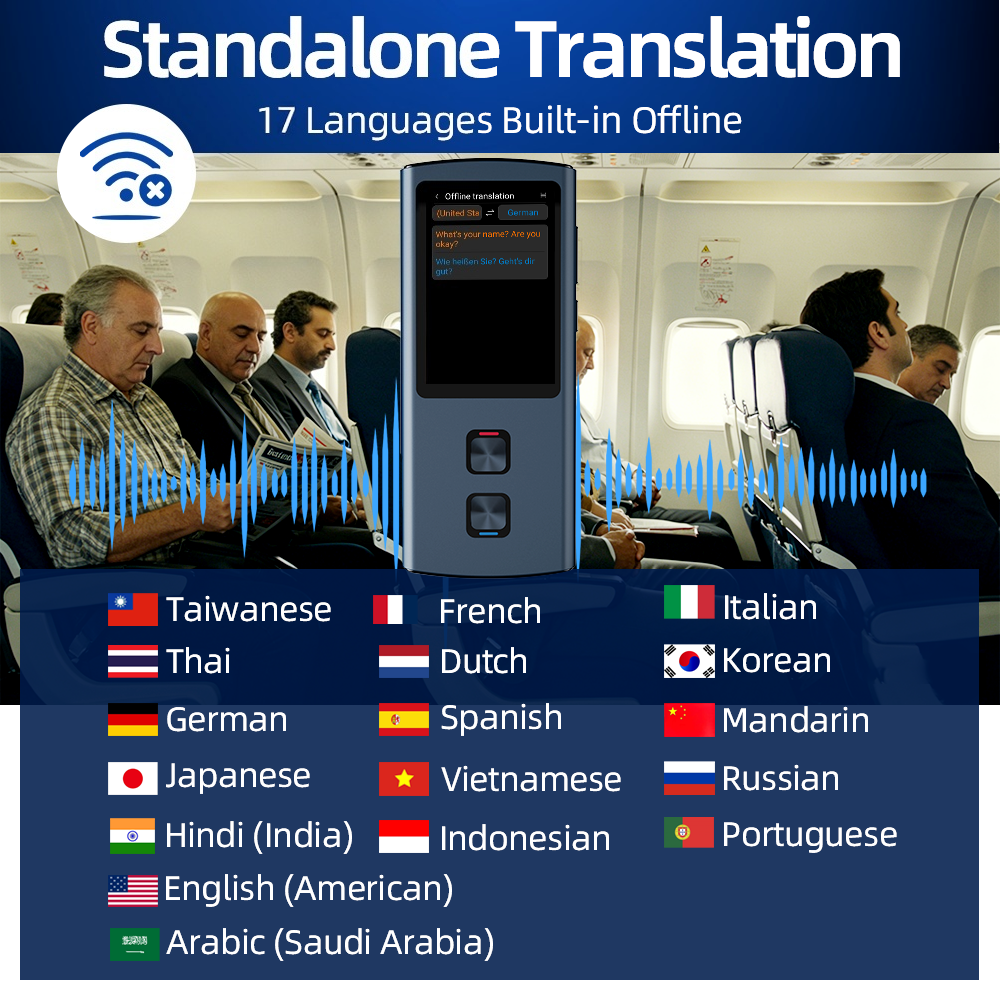 T26 T17 Metal Translator 17 La - Portable Translator Device reseña y precio