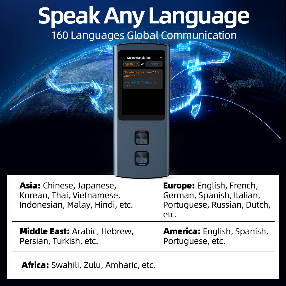 T26 T17 Metal Translator 17 La - Portable Translator Device reseña y precio