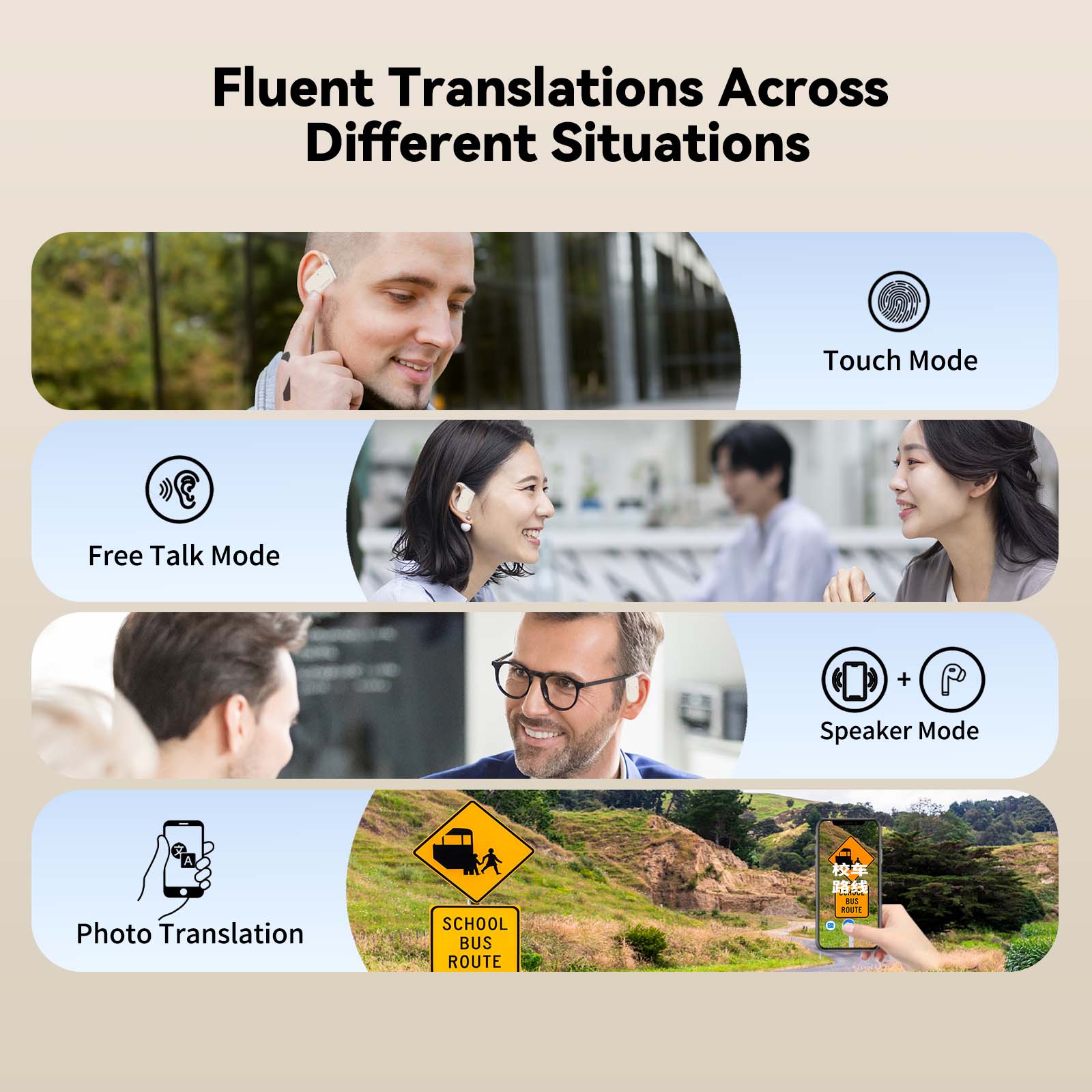 Wooask M9 Translator Earbuds,T - Portable Translator Device reseña y precio