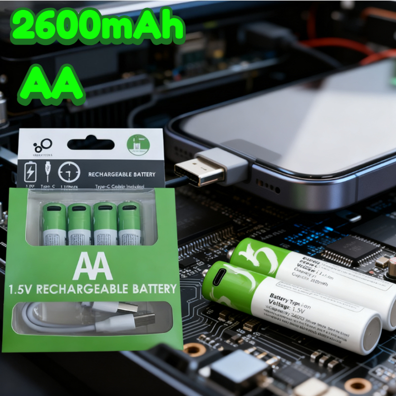 1.5V AA 2600mWh USB Rechargeab - Modern Electronics Gadgets reseña y precio