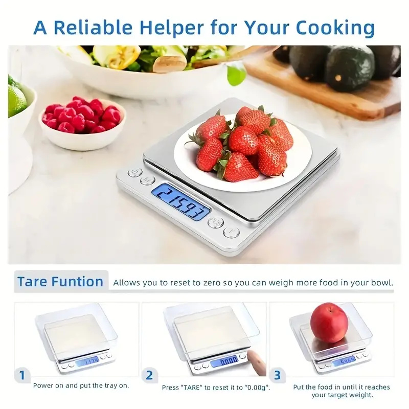 1pc Digital Kitchen Scale Mini - Electronics And Gadgets With I reseña y precio