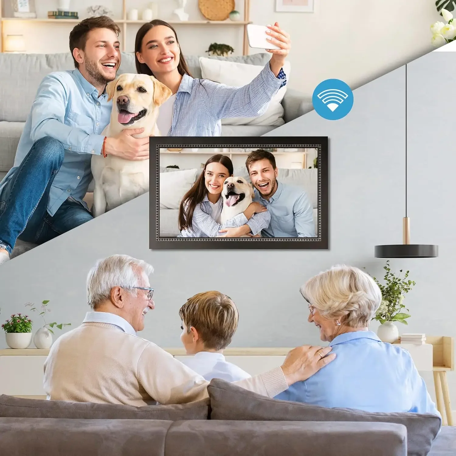 Digital Picture Frame 15.6 Inc - Digital Photo Frame Wifi reseña y precio