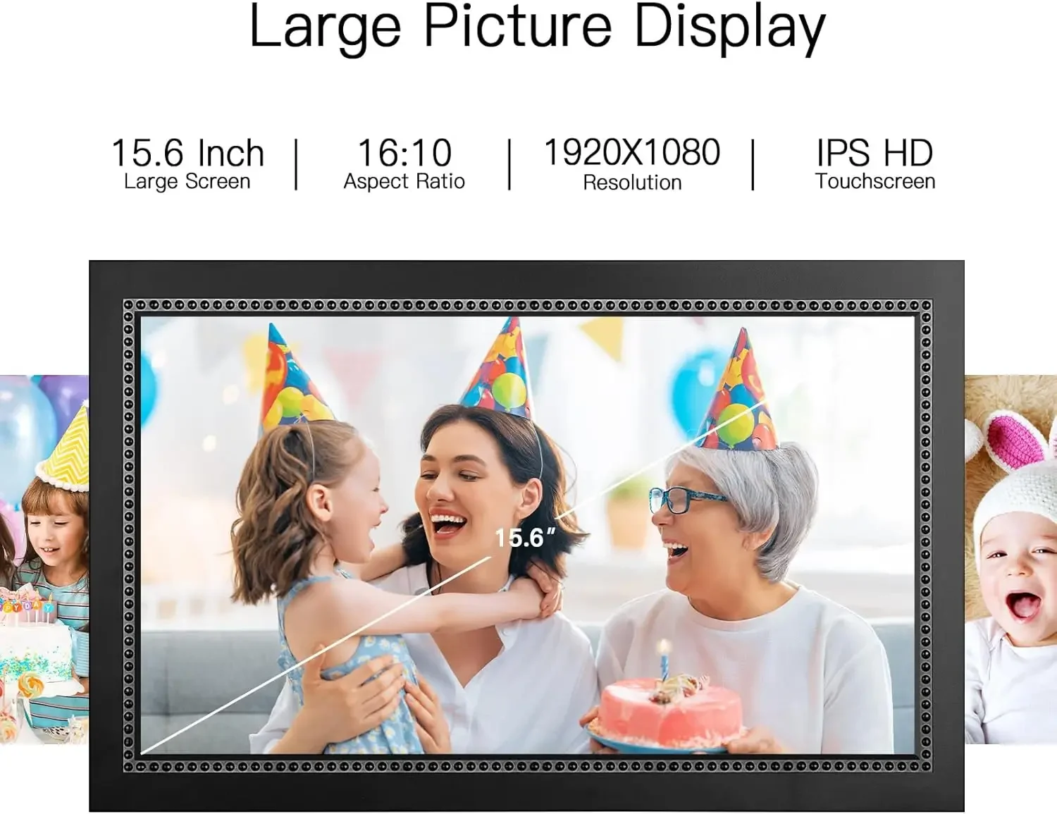 Digital Picture Frame 15.6 Inc - Digital Photo Frame Wifi reseña y precio