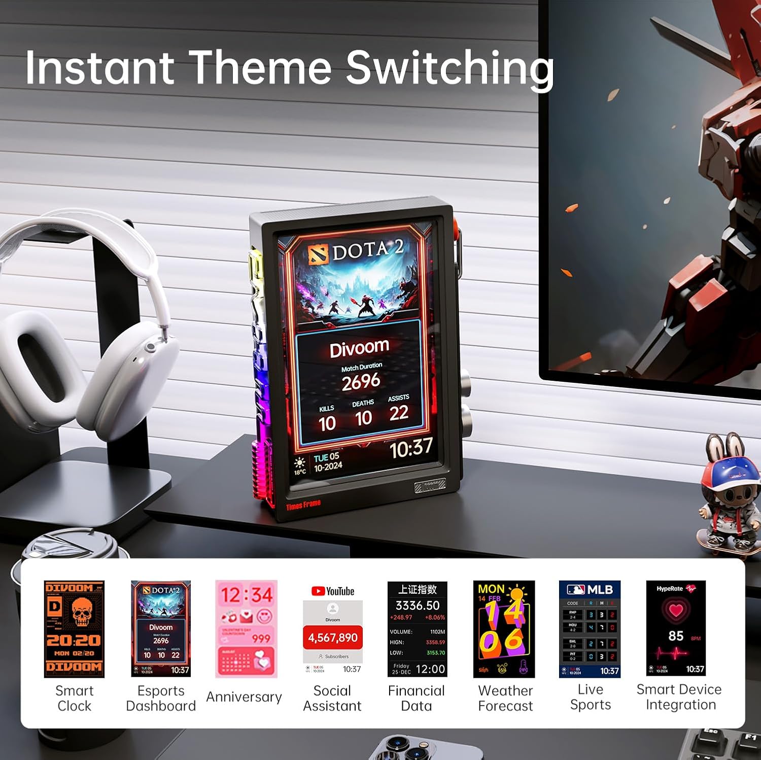 【2026】Divoom Times Frame WiFi  - Digital Photo Frame Wifi reseña y precio