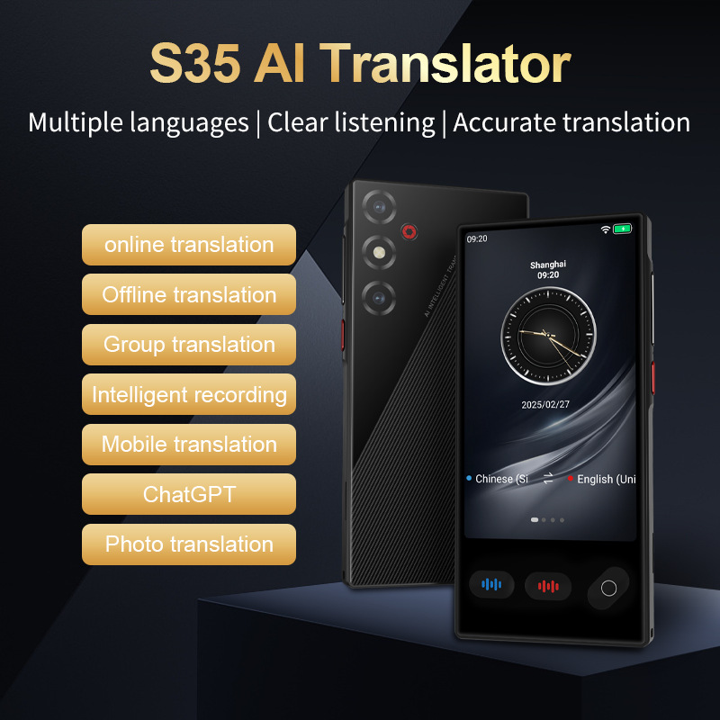 2025 S35 Instant Voice Transla - Portable Translator Device reseña y precio
