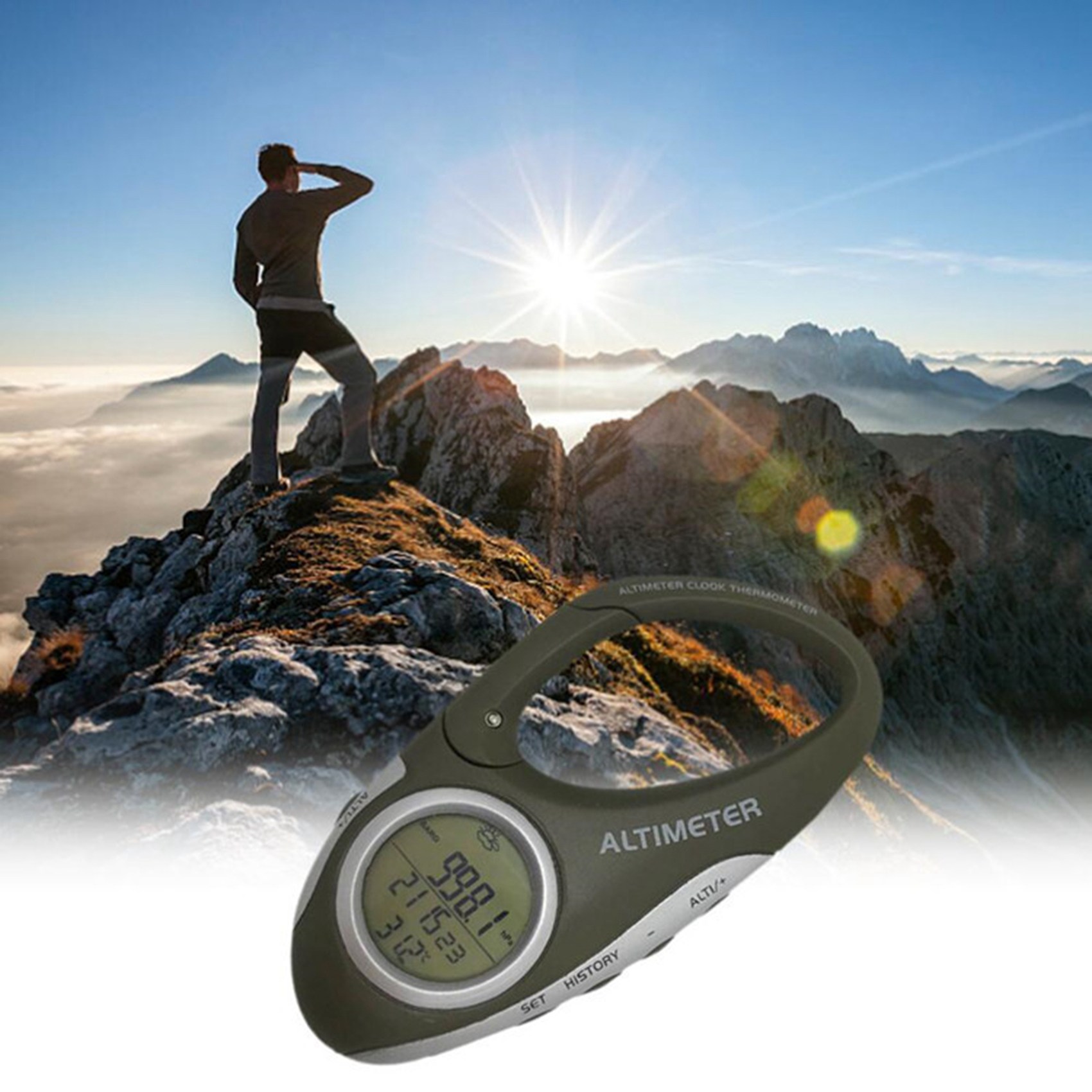 Electronic Altimeter Carabiner - Electronics And Gadgets With I reseña y precio