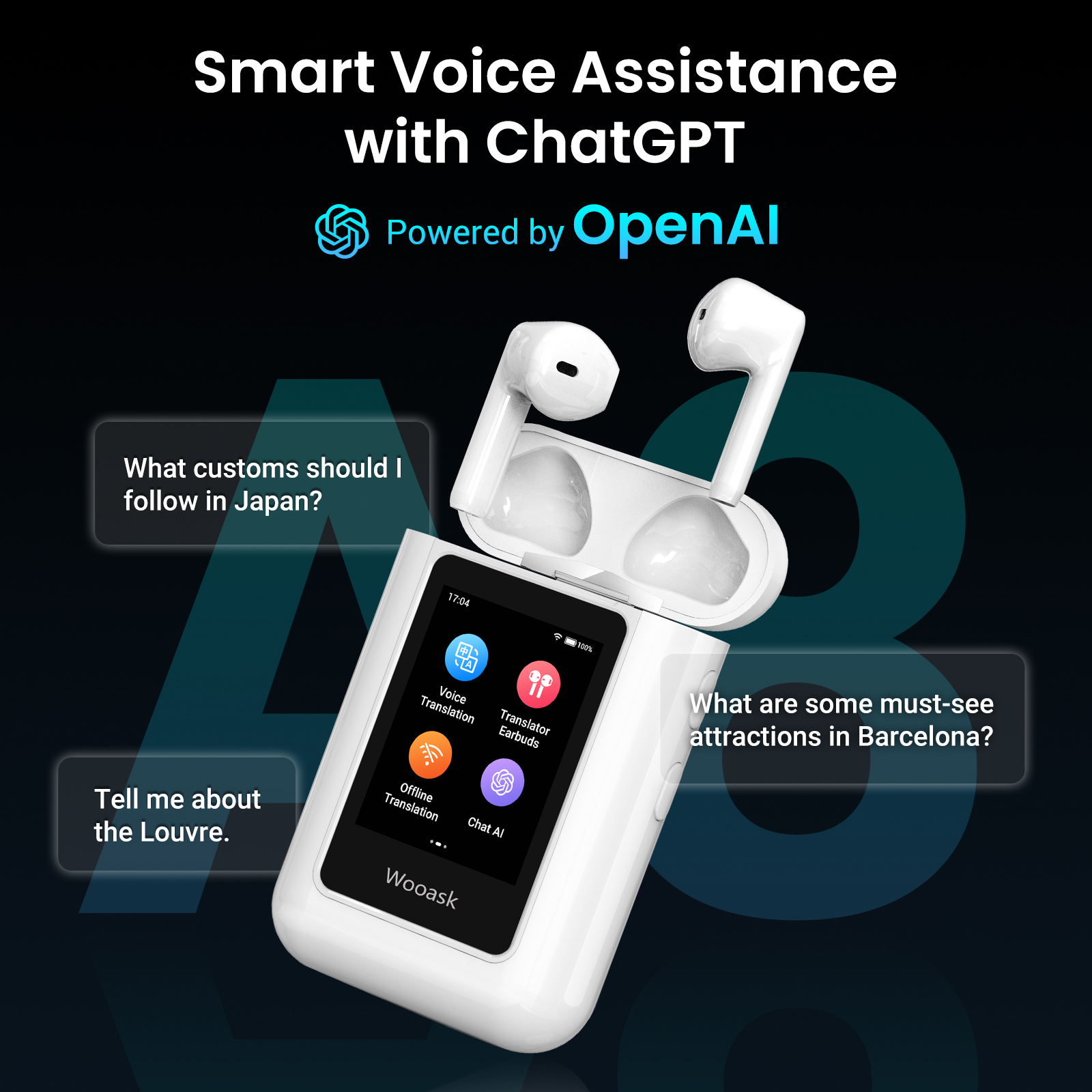 Wooask A8 Translator Earbuds,I - Portable Translator Device reseña y precio