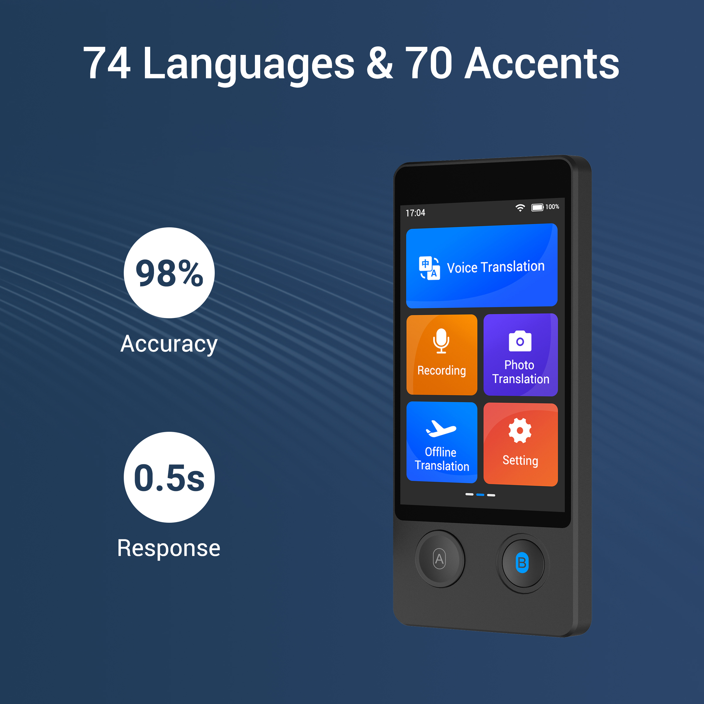 Wooask W12 Language Translator - Portable Translator Device reseña y precio