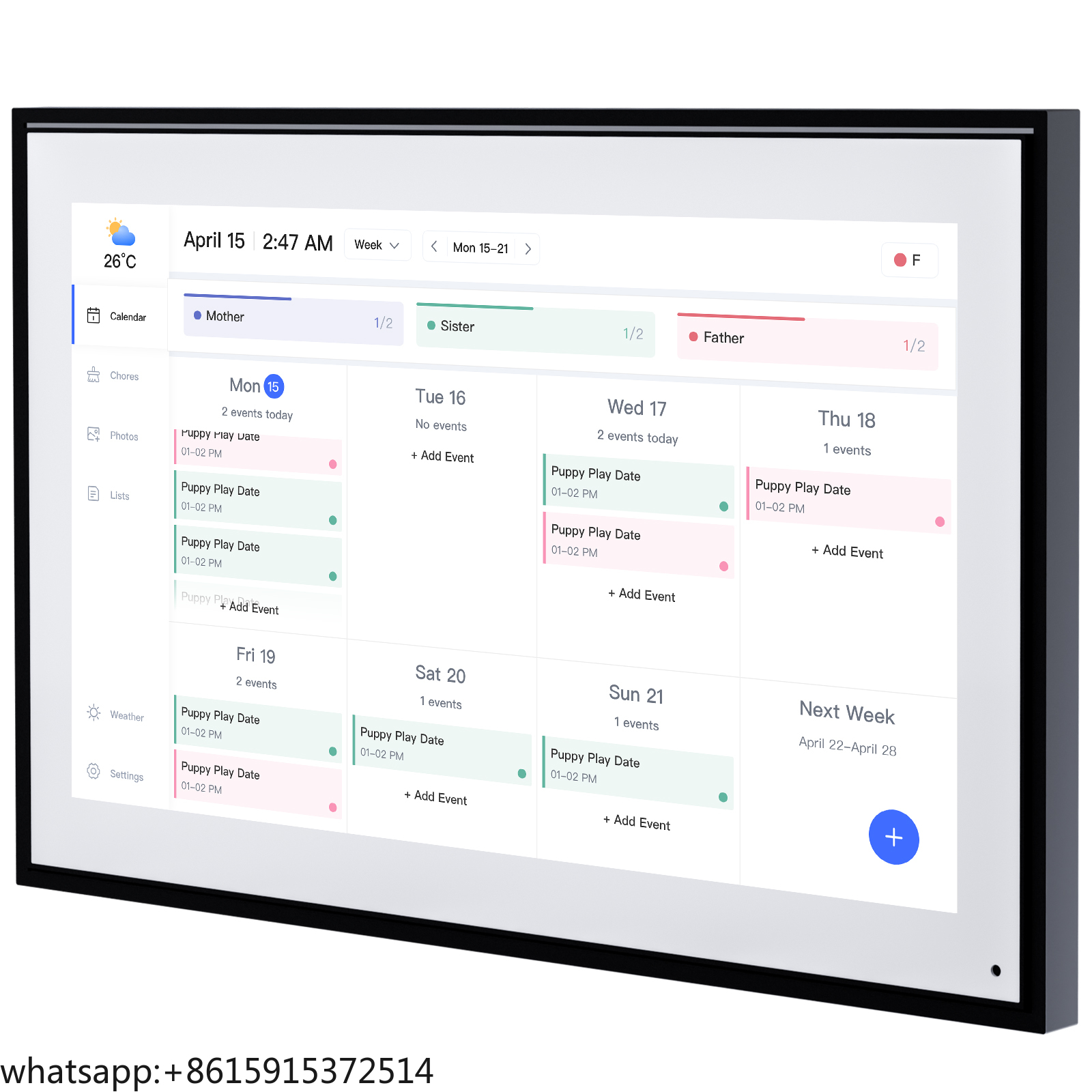 TCDSTARSmart Calendar Digital  - Digital Photo Frame Wifi reseña y precio
